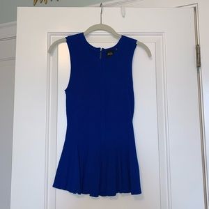 Saks blue top